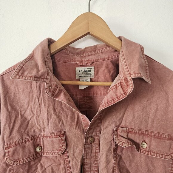 Ll Bean Traditional Fit Top XL Regular 100% Cotton - Picture 2 of 6